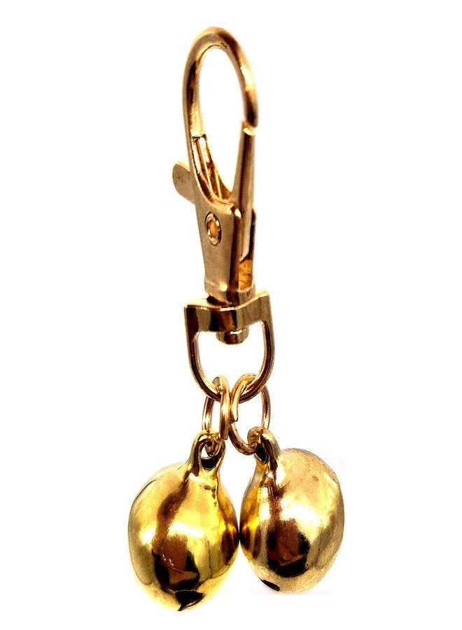 ZaneGear DIY Pet Bells 304 Stainless Steel Dog Bells 4 pcs Gold and Silver Bell Training Charm Pendants Jewelry for Pet Dog Cat Necklace Collar (4 Sets) - Image 5